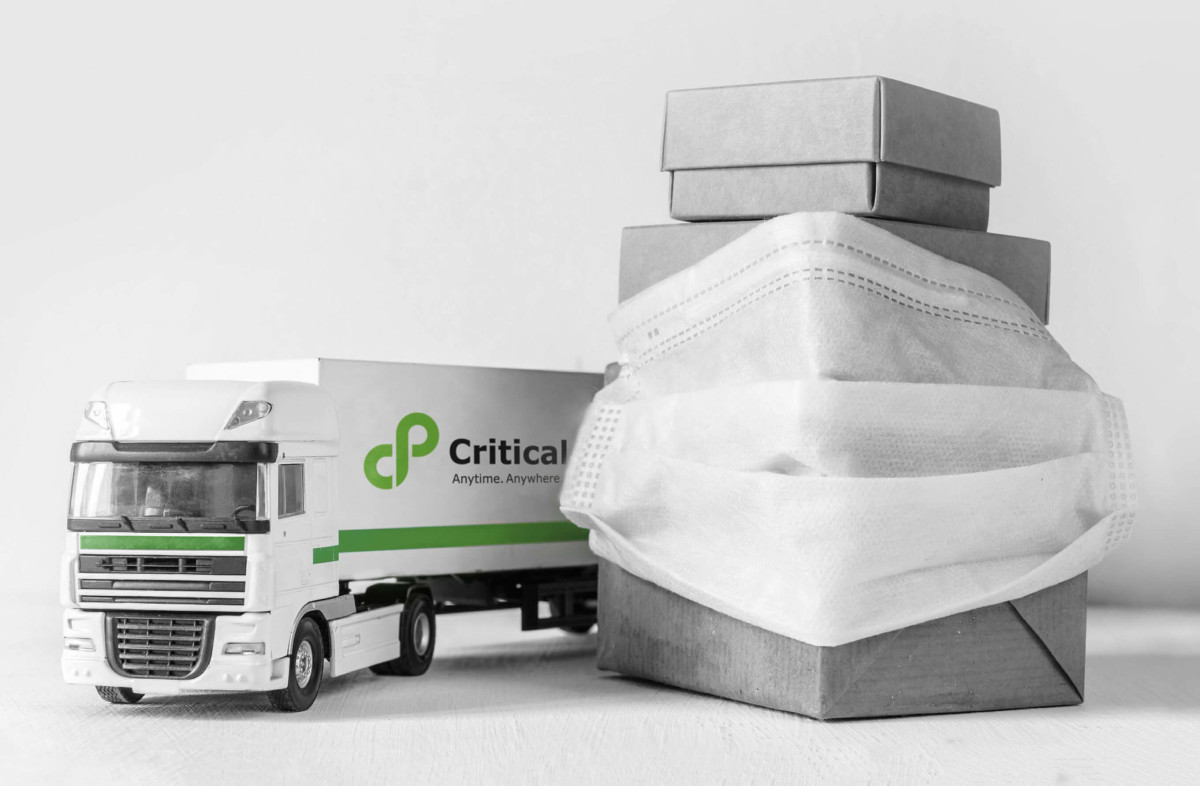 Covid-19 delivery truck